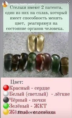 Устілки корекційні Гучженцзі Whieda FOHERB розмір 35&ndash;36