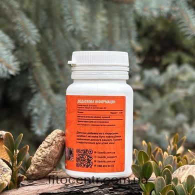 Mushroom extract shiitake Lisovyk 120 tablets