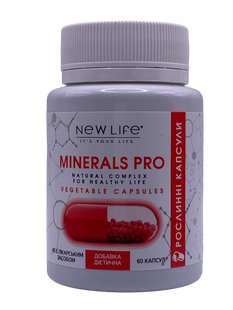 Minerals pro мінеральний комплекс New Life із вітаміном D3 60 капсул - 1