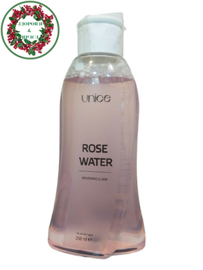 Розовая вода очищает и освежает кожу 250 мл Unice - 1