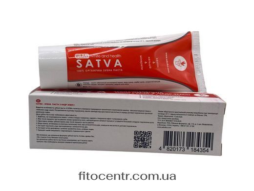 Зубна паста САТВА Satva органічна Tibetan Formula 75 мл - 3