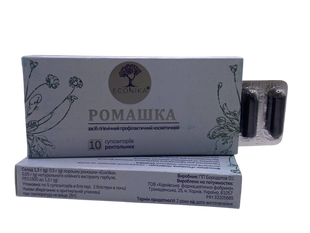 Фітосвічки з екстрактом ромашки 10 штук Econika - 1
