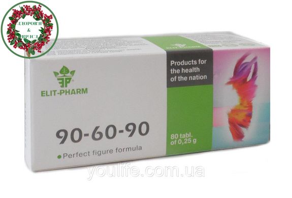 БАД 90-60-90 для безопасного похудения 80 таблеток Элитфарм - 1